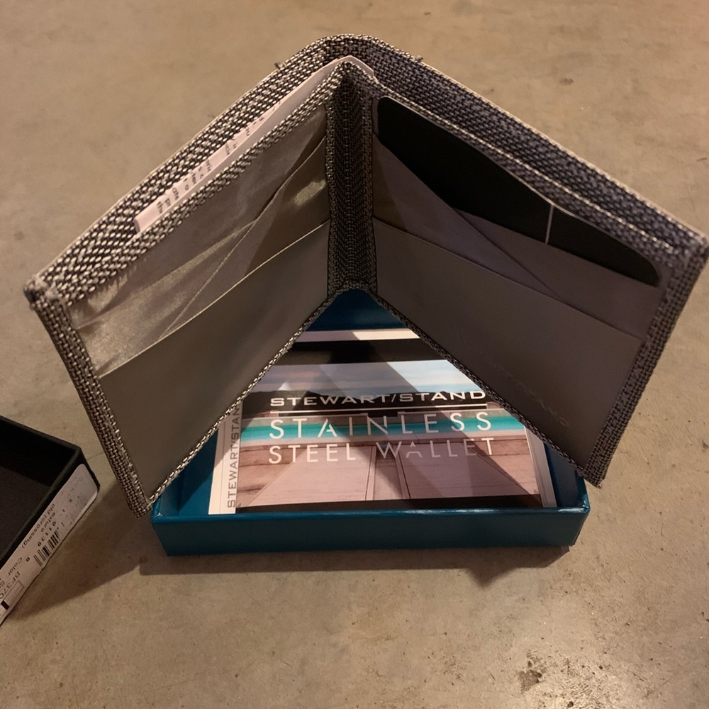 Stainless steel wallet